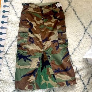 Urban Outfitters Cargo Camo Pencil Skirt